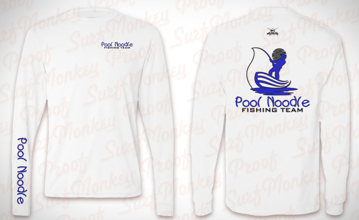 Pool Noodle Fishing Team Performance Shirt - Fishing Shirt Medium / White / Women
