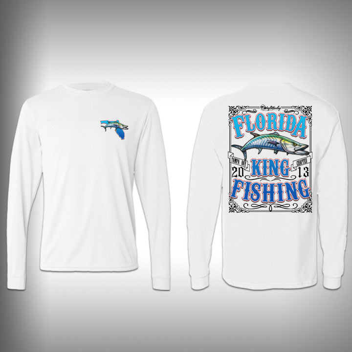 Florida KingFishing Performance Shirt - Kingfish - Performance Shirts - Fishing Shirt Extra Large / Blue