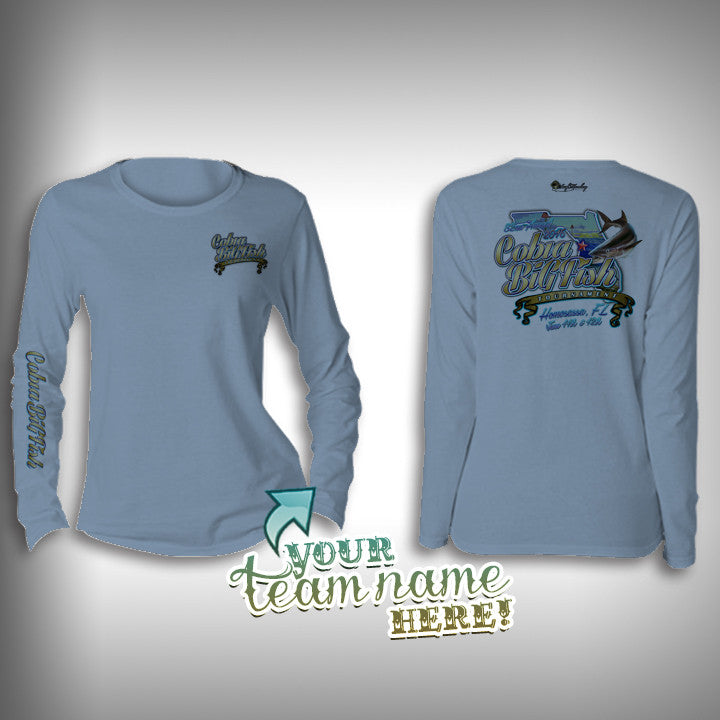Cobia Big Fish Tournament Team Shirt unisex - SurfMonkey - Performance Shirts - Fishing Shirt Extra Large / Gray