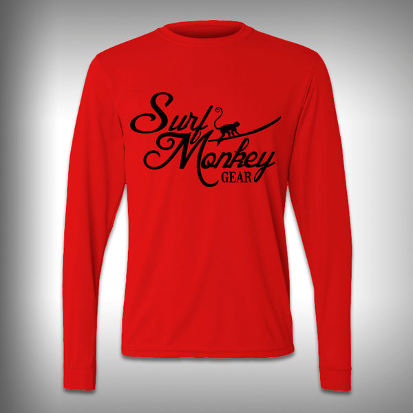 Surf Monkey - Performance Shirt - Fishing Shirt - Decal Shirts Medium / Gray