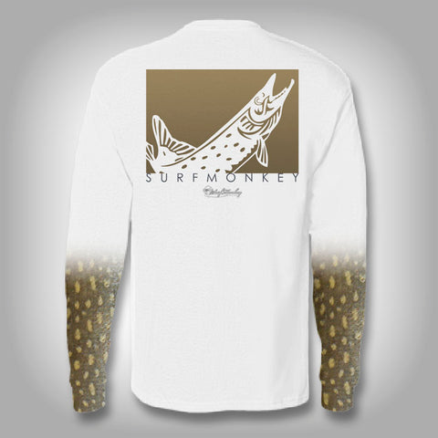 Northern Pike Scale Sleeve Shirt - SurfMonkey - Performance Shirts - F –  SurfmonkeyGear